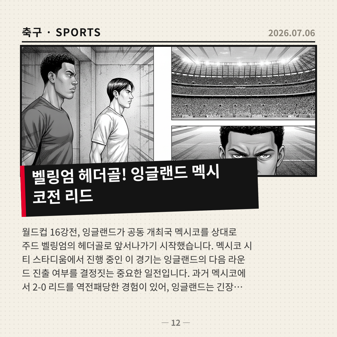 벨링엄 헤더골, 잉글랜드 멕시코 상대로 리드 잡다