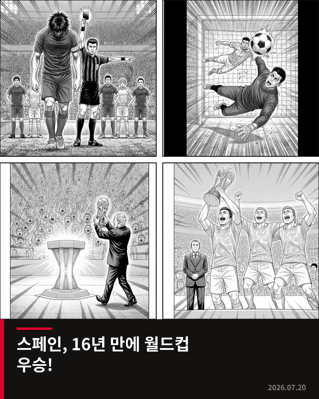 스페인, 아르헨티나 꺾고 월드컵 우승…트럼프 시상식 논란 속 파레데스 퇴장