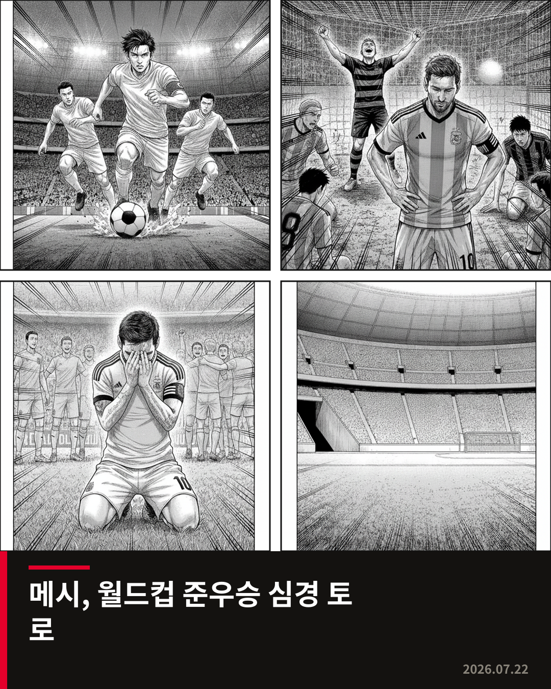 메시, 월드컵 준우승 좌절 후 첫 심경 토로…은퇴 언급은 없어