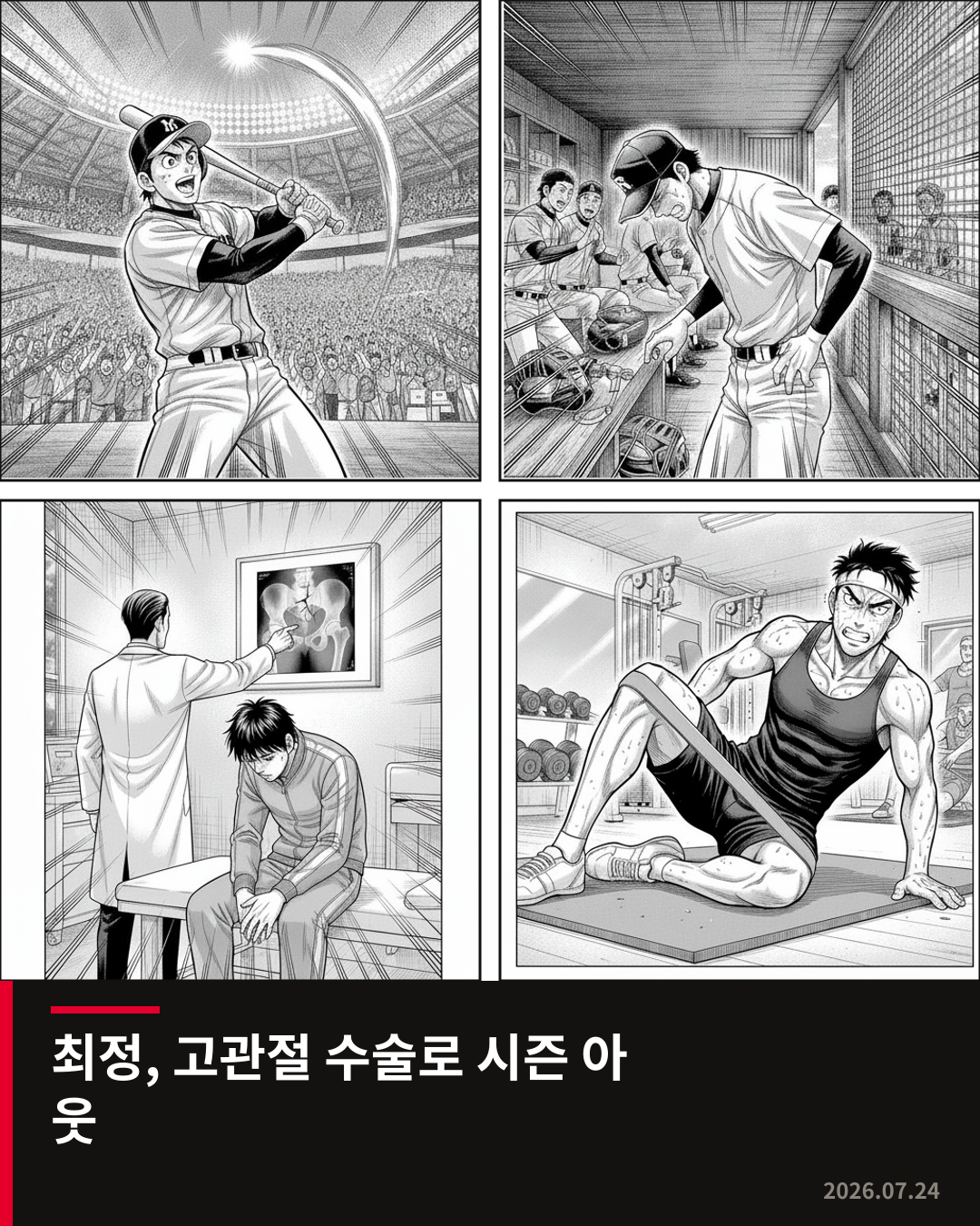 SSG 최정, 고관절 수술로 시즌 조기 마감…11시즌 연속 20홈런 대기록 뒤 아쉬운 마무리
